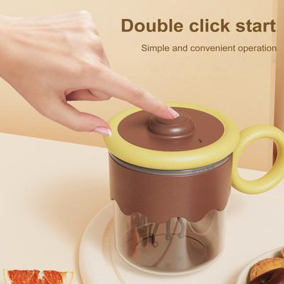 Self Stirring Coffee Mug Electric Mixer Cup 400ml USB Rechargeable Automatic Mixing Glass Tumbler with Lid And Handle for Home Office Travel Collagen