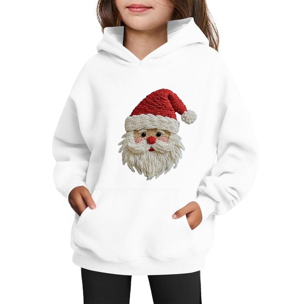 Sweatshirts For Teen Girls Hoodies Long Sleeve Drawstring Pullover Cute Printed Oversized Hoodie Christmas