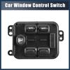 Power Window Switch, Front Left Driver Side Window Control Switch No.56010677AA for Jeep Liberty 2004 Black, 1 Pc