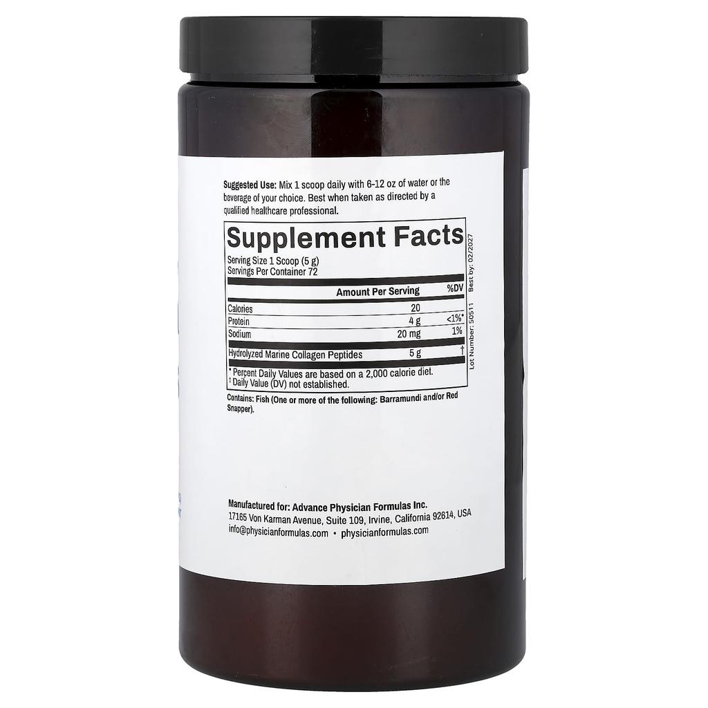 Advance Physician Formulas, Wild Marine Collagen Peptides, 360g (12.7oz)