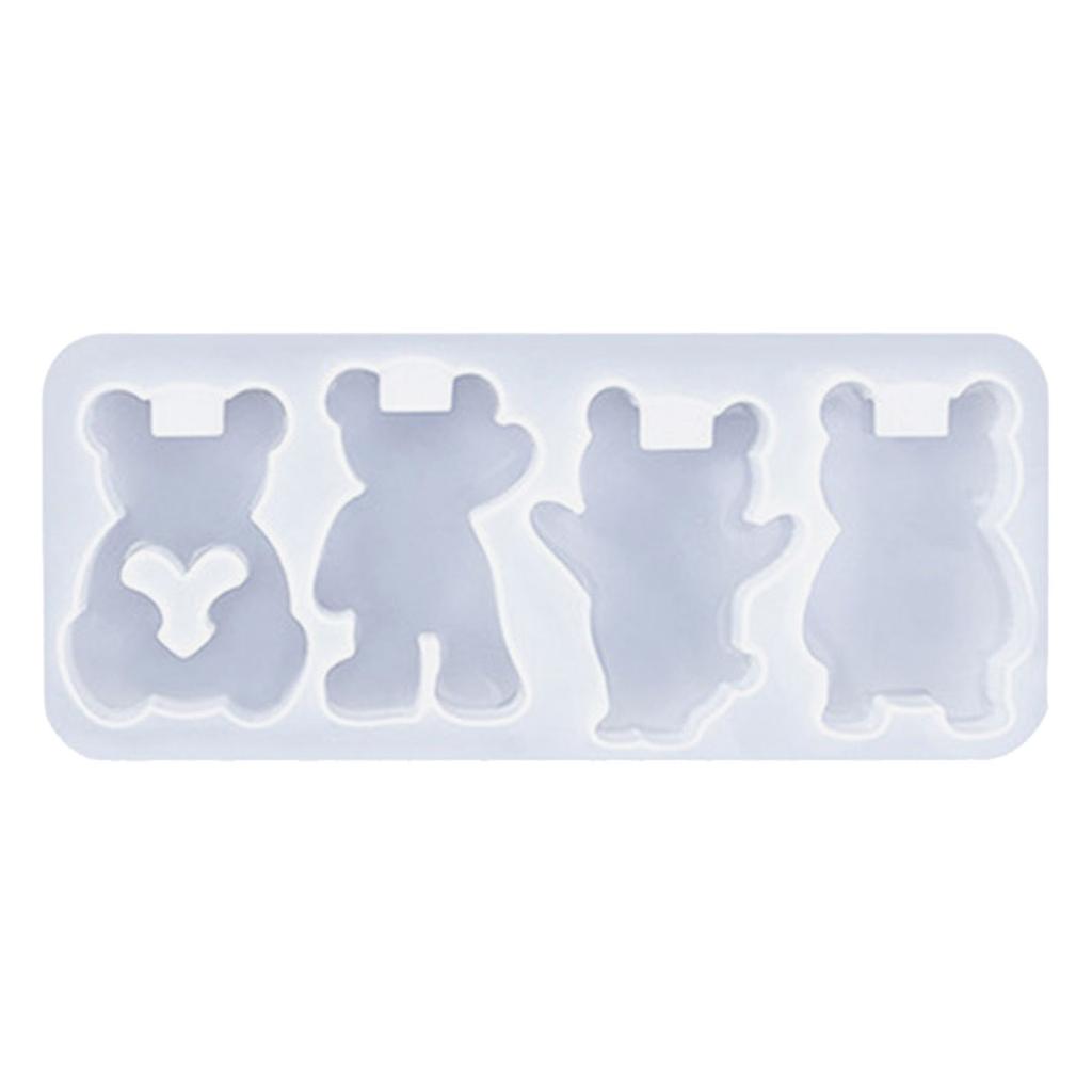 Mold for Handmade Crafts and Gifts Fun Animal Keychains Silicone Mold Effective Mold for Crafting Keyrings Ornament