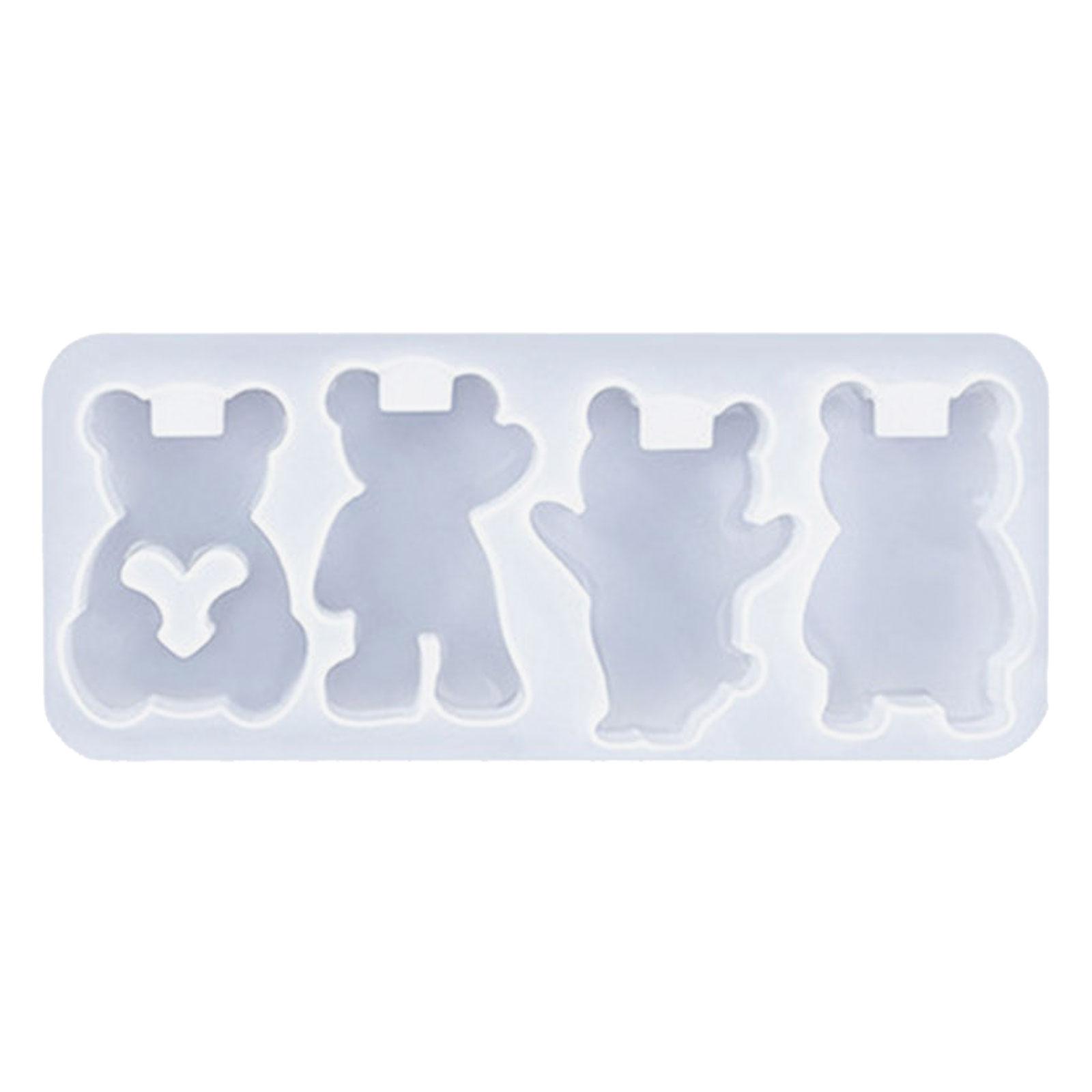 

Форма для самодельных поделок и подарков Забавные брелоки в виде животных Силиконовая форма Эффективная форма для изготовления брелоков-украшений 1