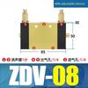 ZDV-08 Two-position five-way directional valve Automatic Speed Regulating Valve for Pneumatic Cylinder CNC Machine