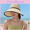 Summer Outing Sun Protection Hat With Large Brim And Bow For Women