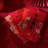 6Pcs Cartoon Lucky Money Bag Paper Blessing Pocket Practical New Year Red Envelope  Kids Gift