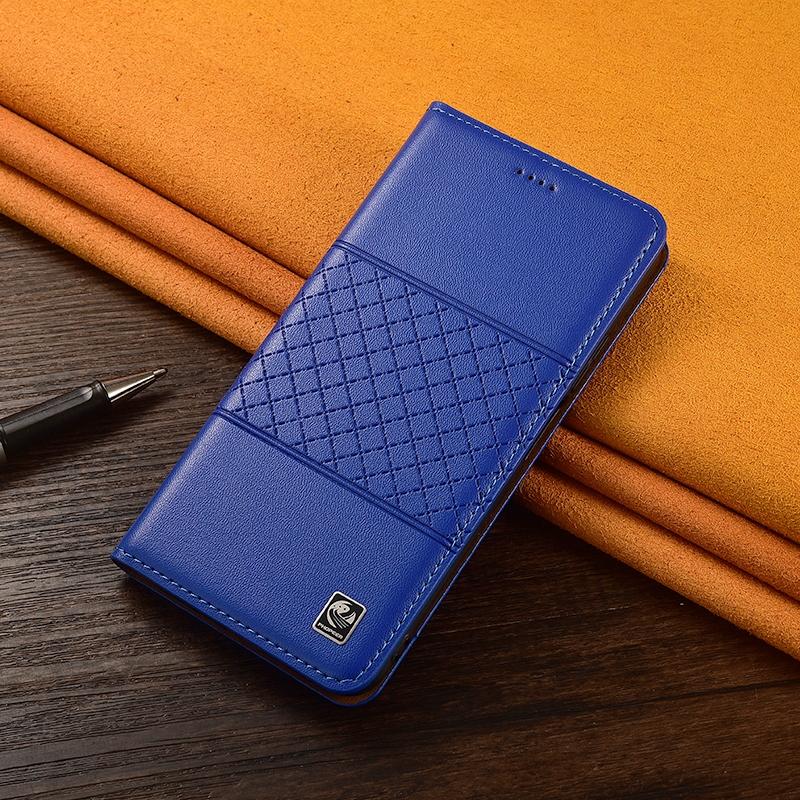 

Nappa Genuine Leather Phone Case for OPPO Reno8 Reno9 Reno10 Reno11 Reno12 Reno13 T Z F FS Pro Plus Flip Cover Wallet Cases OPPO Reno10 синий