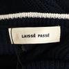 unused LAISSE PASSE Shoulder button No sleeve knit one piece 38 Navy Women Used