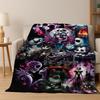 2026 New The Nightmare Before Christmas Jack Cartoon Flannel Blanket,Warm and Cozy Soft Throw Blanket for Home Bedroom Bed Sofa