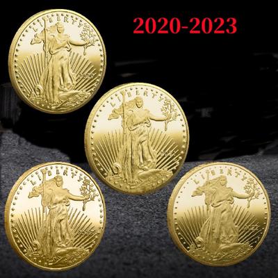 Statue of Liberty - Commemorative Coin Collection Metal 3D Relief Commemorative Medal Badge