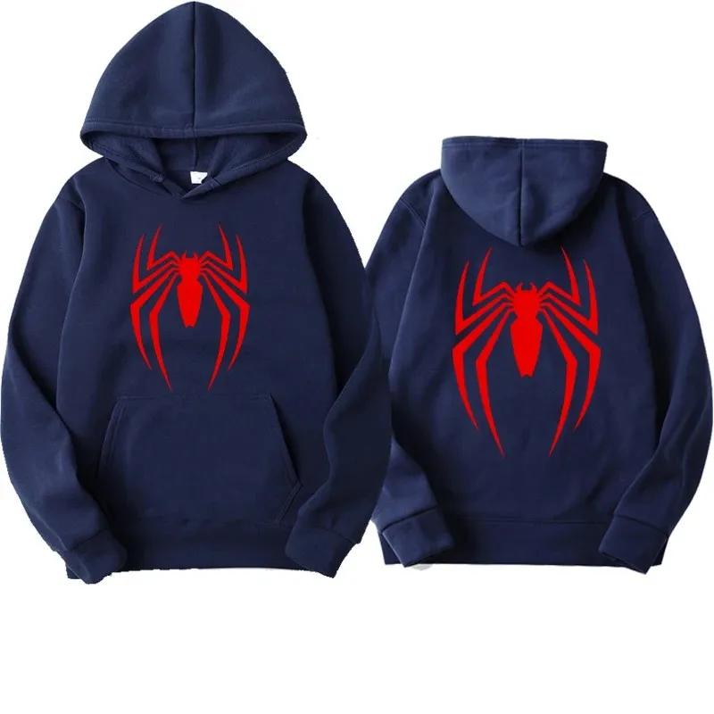 2025 New Women's Hoodie Street Fashion Spider Print Sportswear Casual Fun Loose Hoodie Spider Man Women's Wear