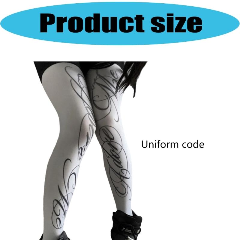 Opaque Footed Tights High Waist Pantyhose Control Top Tights Thigh High Stockings Printed Silk Stockings for Womens