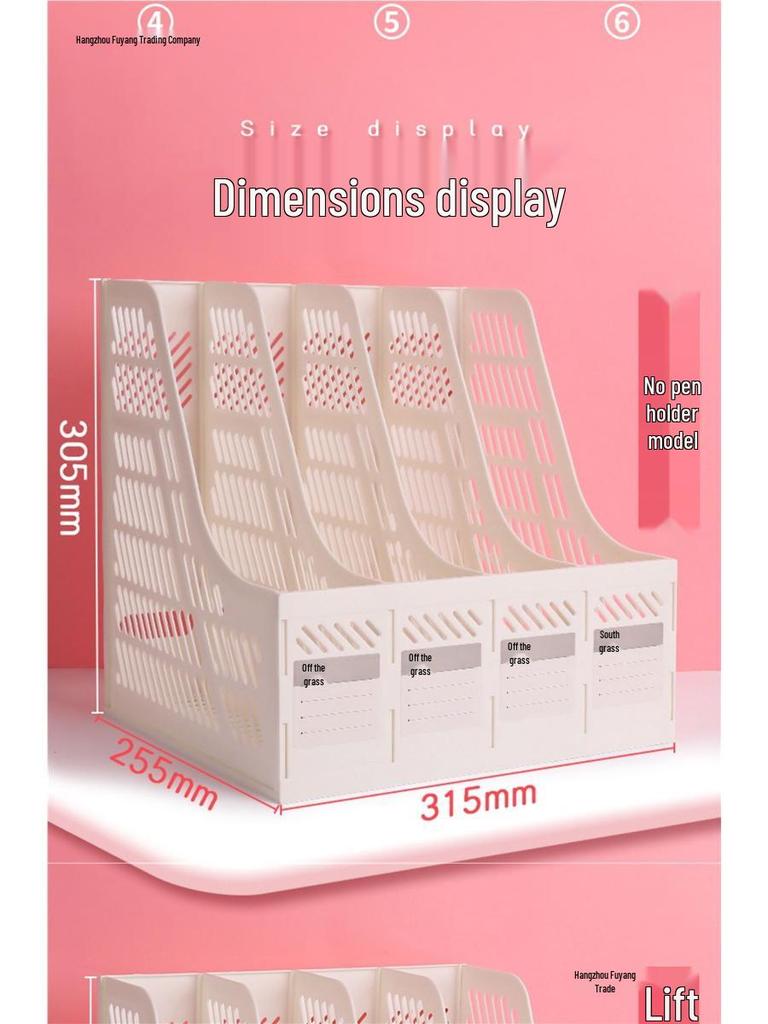 Children's Desktop Bookshelf & Storage Organizer