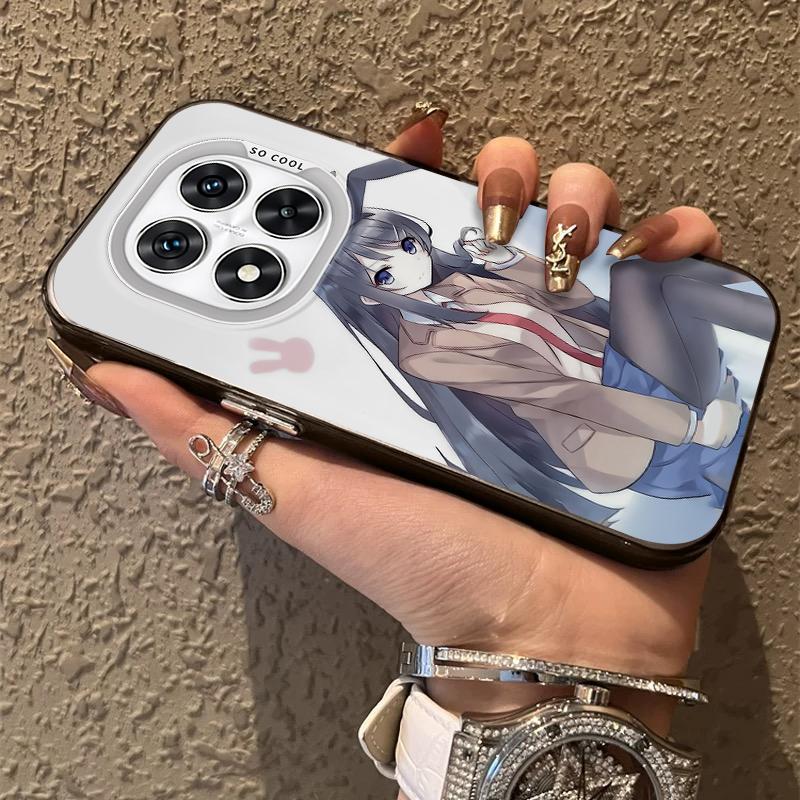 Anime S-Sakurajima M-Mais Frosted Case for Xiaomi Redmi Note 14 13 12 10 Pro Plus 11S 14C 13C 12C 9C 11S K70 K60 A2 A1 Cover