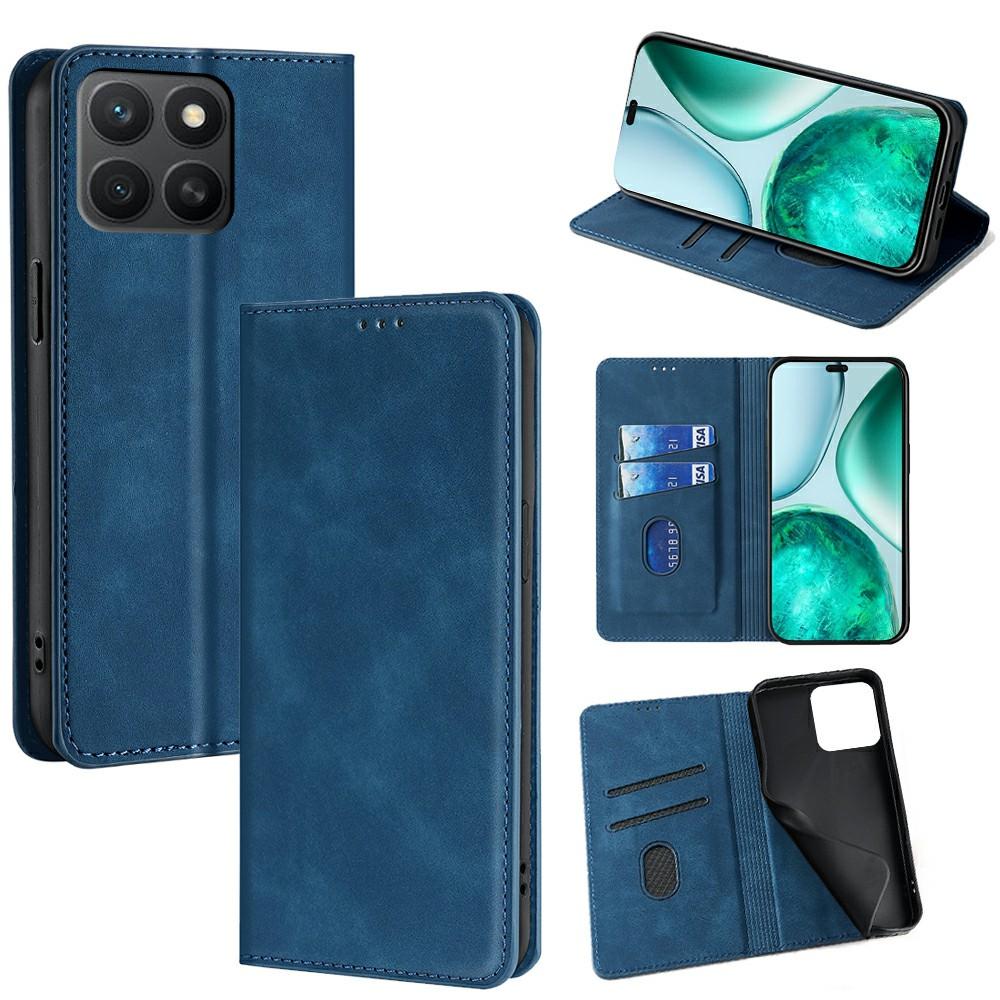 

For Honor X8c 4G Case Card Holder PU Leather Magnetic Closing Phone Cover B