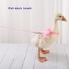 Wing Design Duck Harness Flexible Buckle Solid Color Long Rope Duck Harness for Animal