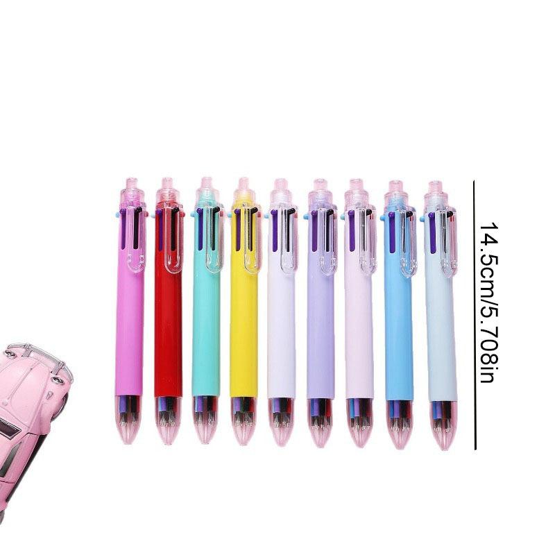 1pc Fashion MultiColor Pen Creative Ballpoint Pen Colorful Retractable Ballpoint Pens Multifunction Pen for Writing Stationery Back To School Season