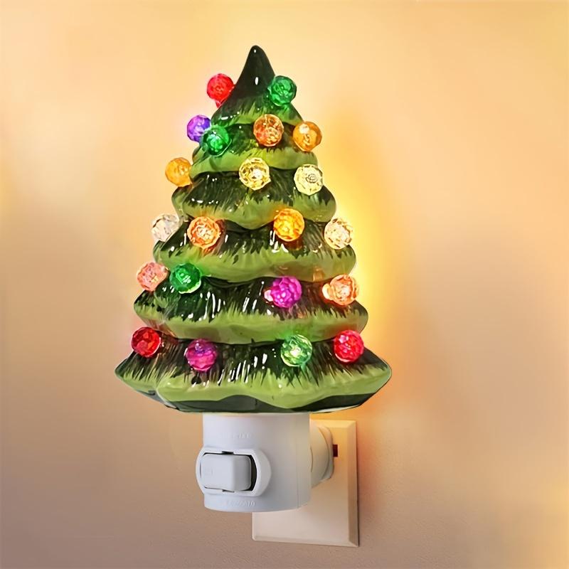 

3D Christmas Tree Night Light LED Flashing Wall Decor for Home Indoor Christmas Decorations Gift 0.145M светло-зеленый
