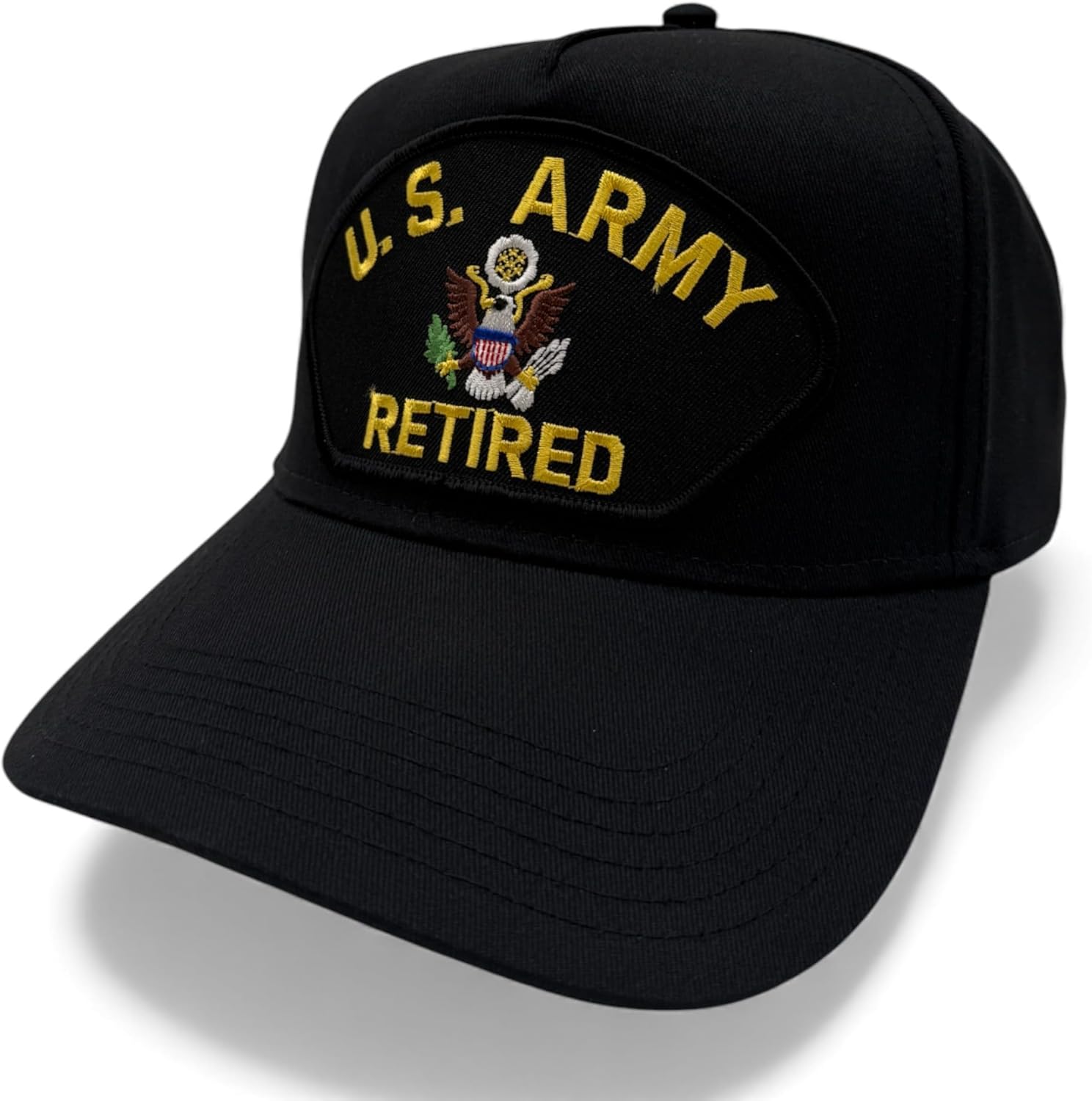 Us Army Veteran Retired Patch Adjustable Baseball Cap One Size