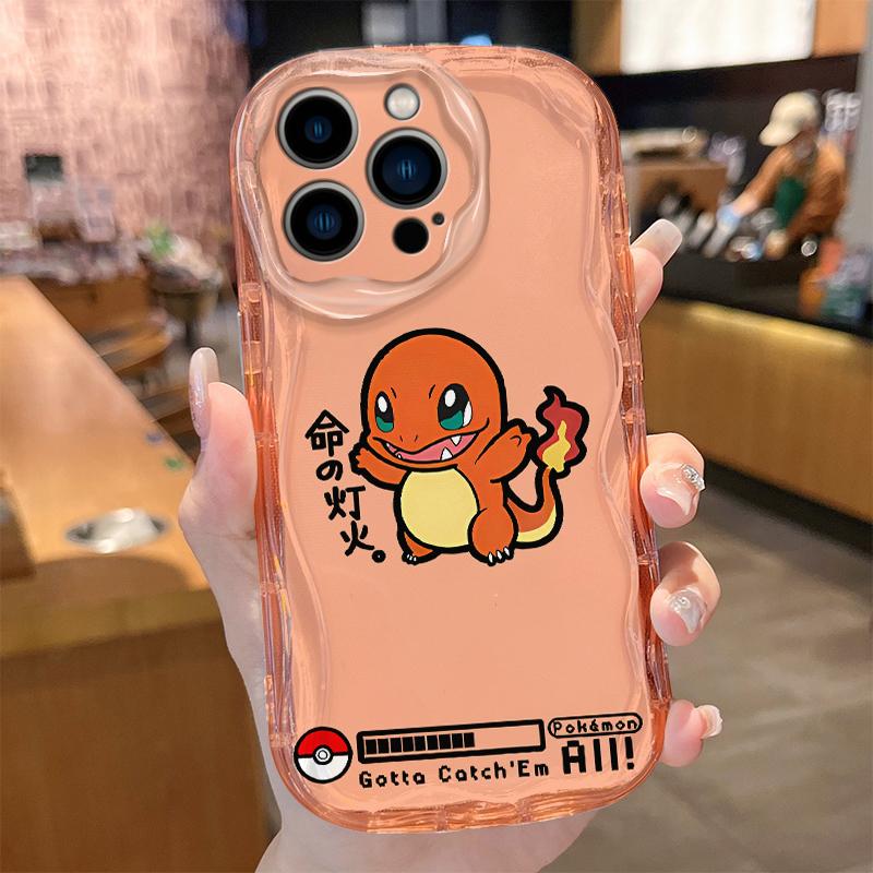 Anime Pokemon Cartoon Psyduck Glurak Hülle für iPhone 17 Air 16 E 15 14 Plus 13 12 Mini 11 Pro Max Stoßfeste Silikonhülle