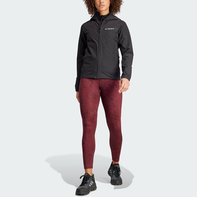 Adidas Multi Soft Shell Jacket Solid Logo Sports Outdoor Soft Shell Jacket Women Jacket Black HZ4427