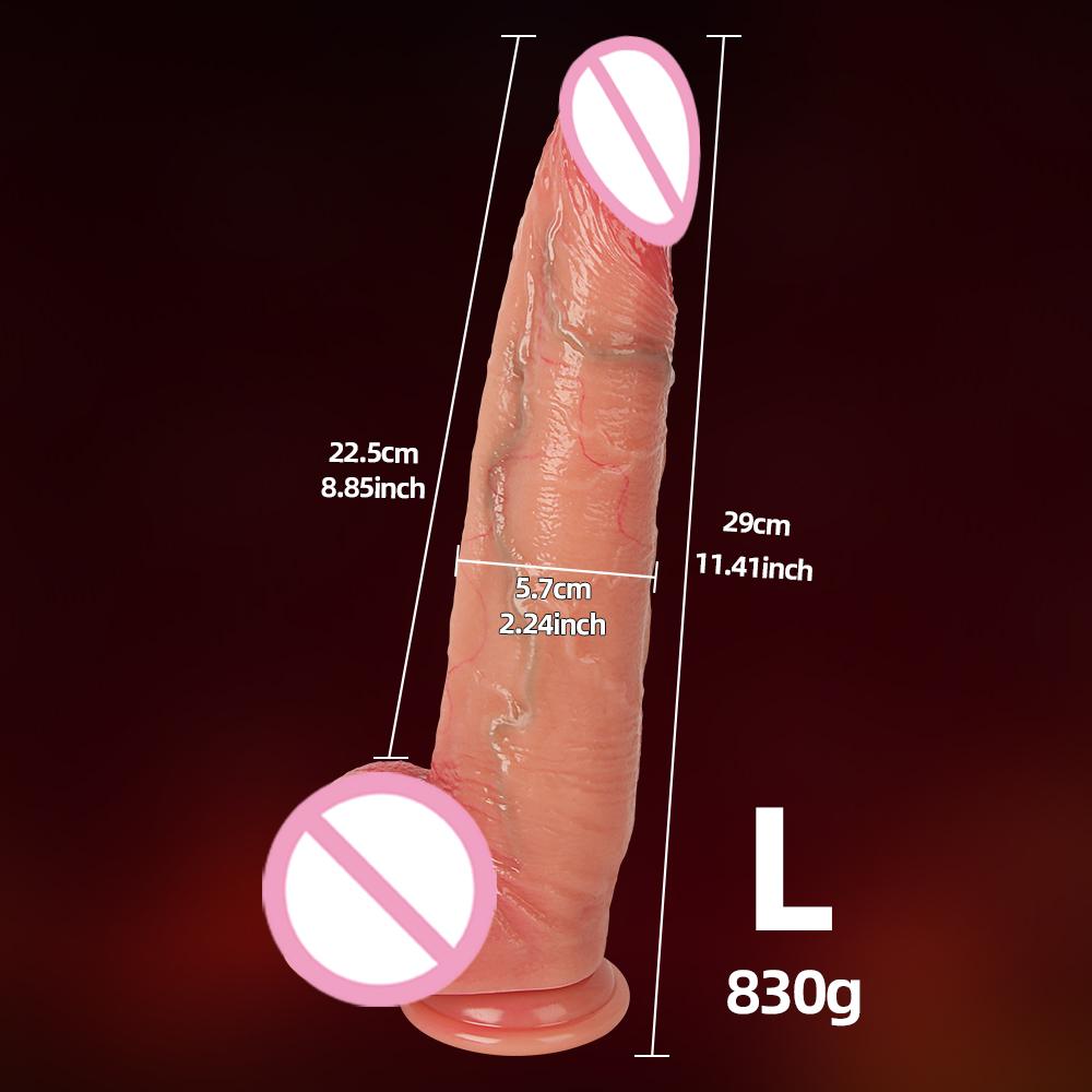 Realistic Big Dildo for Women Beginners Skin Sliding Foreskin Anal Vagina G Spot Stimulation Artifical Penis Sex Toy Masturbator