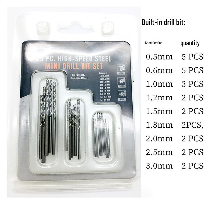 High-Speed Steel Straight Shank Twist Drill Bit Set for Woodworking and Bodhi Craft.