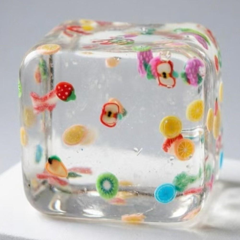 Anxiety Relief Squeeze Toy Slow Rebound Fidget Cube Colorful Decompression Cube Gift прозрачный