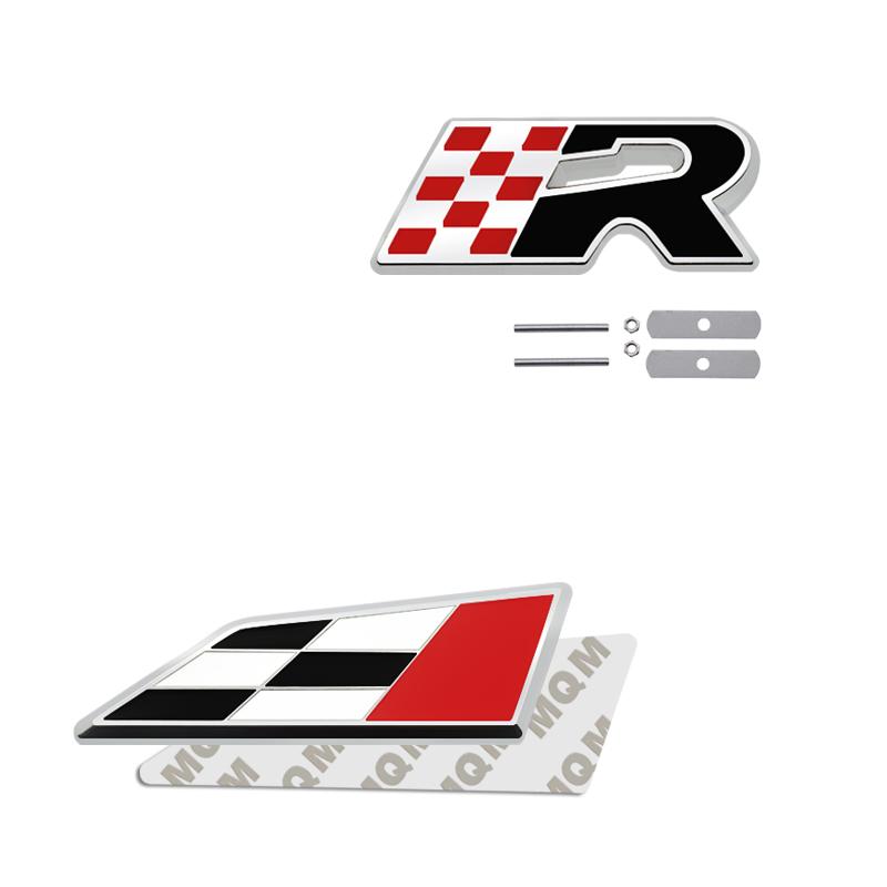 Car Accessories Metal Grille Emblem Rear Trunk Body Badge Sticker For Seat IBIZA Leon R Cupra Exeo Mii Tarraco Toledo Altea SH1