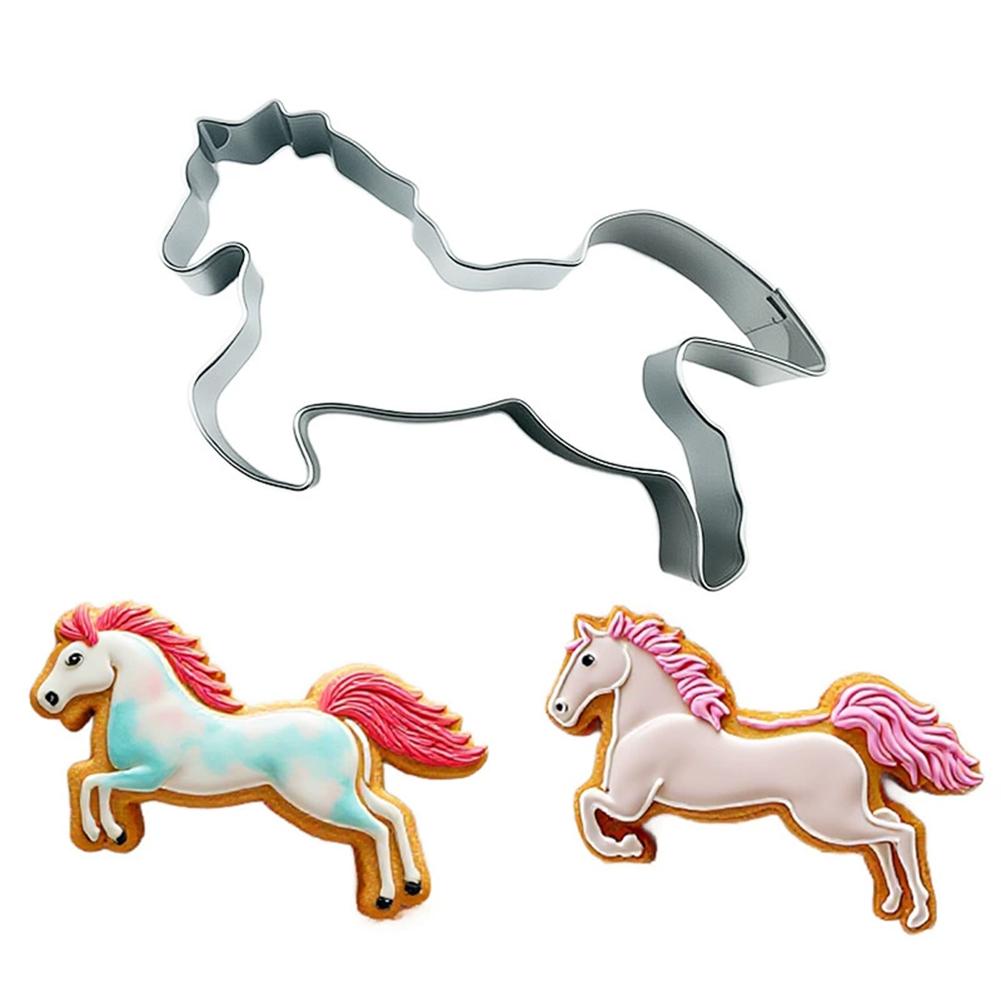 Horse Cookie Cutter, Small Horse Cookie Cutter, Stainless Steel Baking Accessories Cookie Cutter for Spring Festival