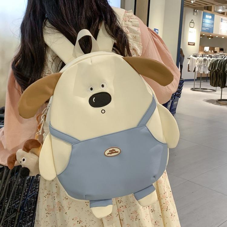 Cute High value Puppy Backpack Cartoon Junior High School Students' Schoolbags College Girls' Large Capacity Leisure Class Backpacks