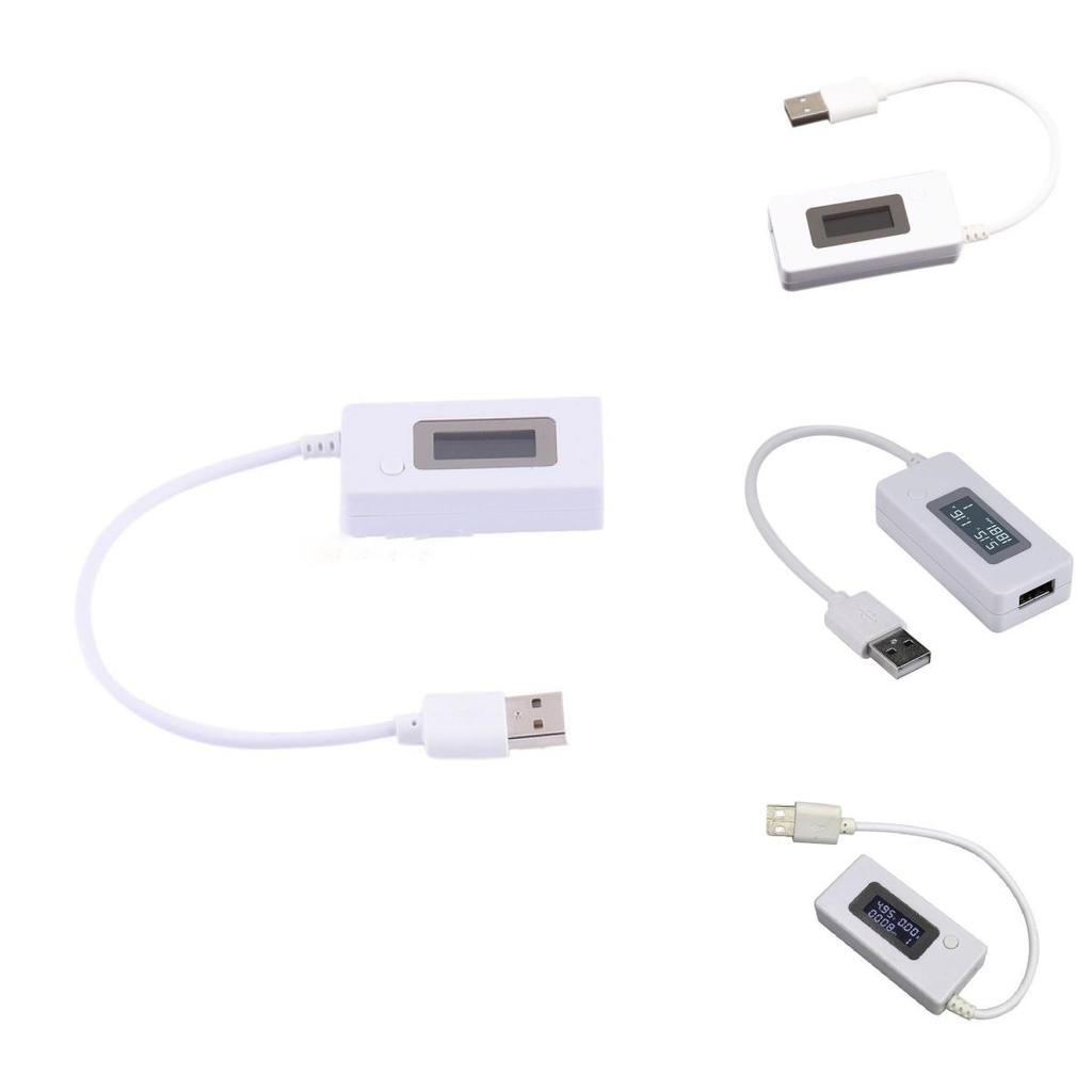 Tester Voltmetro USB Tipo Puntatore Colore Bianco Ingresso 1V Uscita 14.4V 0.3V