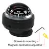 Mini Navigation Compass Camping Gear Small Compass Guide Ball For Marine Boat Vehicle Car Compass Black Car Decoration Car Parts