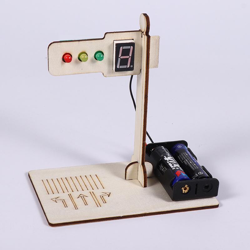 Digital Traffic Light Countdown DIY Kit for Children's Science Projects