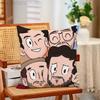 MMorat Band Pillow Case Plush Pillow Cases Home Decoration Pillow Cover for Sofa Bed Chair Living Room