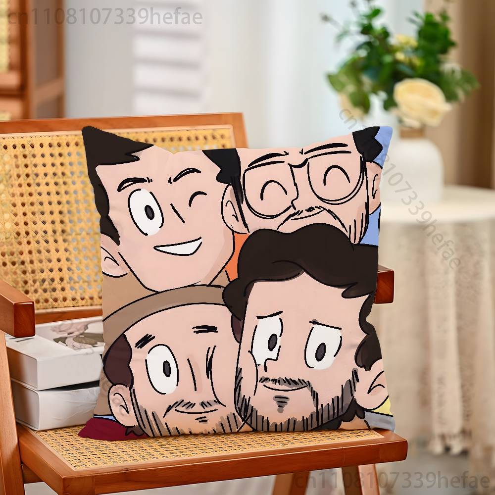 MMorat Band Pillow Case Plush Pillow Cases Home Decoration Pillow Cover for Sofa Bed Chair Living Room