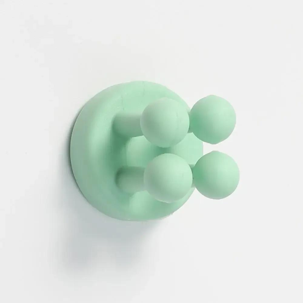 Silicone Toothbrush Holders Hook Waterproof Self Adhesive Wall Mounted Single Hook for Hanging Key Utility Plug Holder
