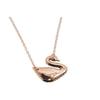 Swarovski Black Swan Large Crystal Rose Gold Plated Imitation Crystal Necklace Women Necklace 5204134