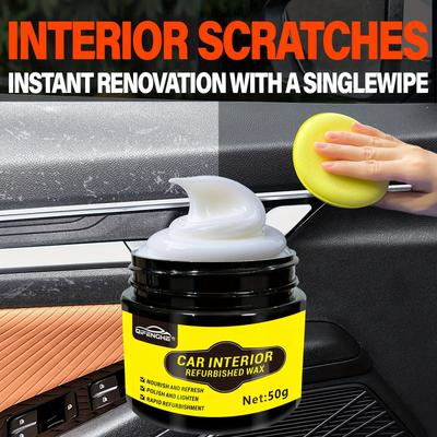 Pro Auto Innenraum Erneuerungswachs - 5min UV-Schutz & Anti-Aging Politur für Mehrfachoberflächen