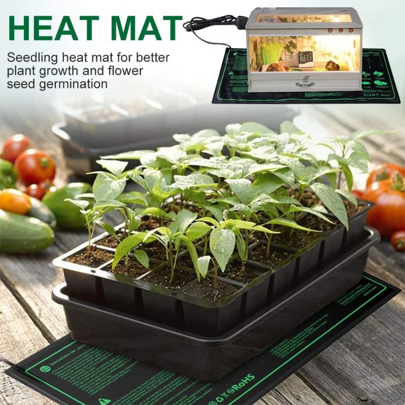 1Pc Seedling Heat Mat Indoor Plants Germination Waterproof Heating Pad Propagation Clone Starter MatEuropean Plug