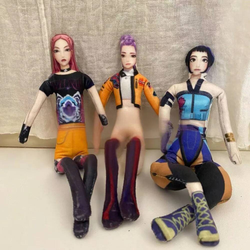 Kpop Dämonenjäger Plüschpuppe K Pop Dämonenjäger Plüsch Huntrix Rumi Zoey Mira Huntrix Puppe Saja Boys Waren Merch Stofftier