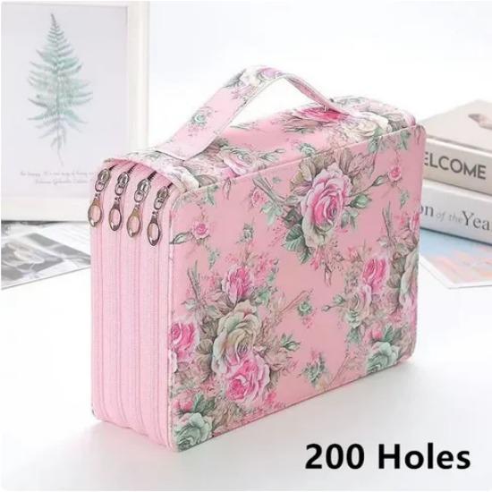 

Красочные цветы 200/252 отверстия пенал занавес творческий эскиз многофункциональный большой емкости для рисования ученический пенал набор