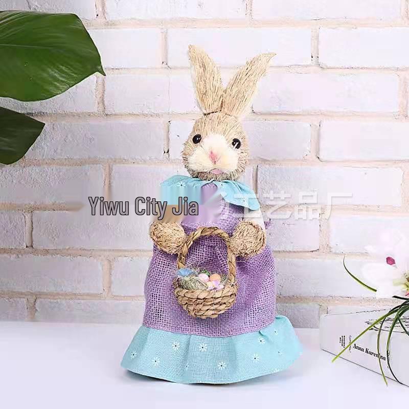 Easter Bunny Cattail Rabbit Ornaments - Home, Mall, and Garden Decor