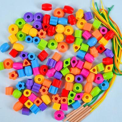 Spot Children's Educational Building Blocks & Beads String Toys for Ages 1-2