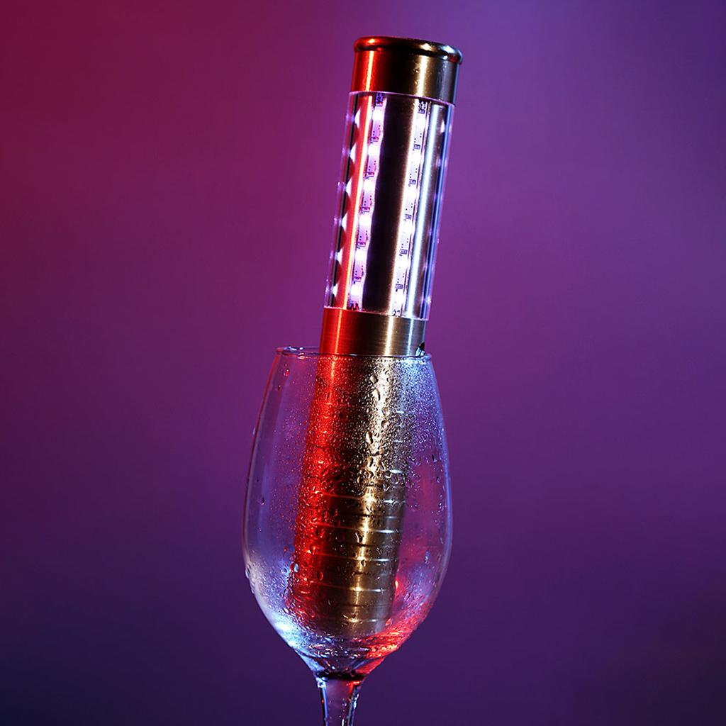 led Sticks Flashing Lights with Flat Bottom, Premium Aluminum Alloy Glowstick Rods, Great for , Parties, Camping and