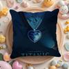 Ocean Heart Sapphire T-Titanic Pillow Case Sofa Living Room Bedroom Headboard Backrest Cushion Square Cushion
