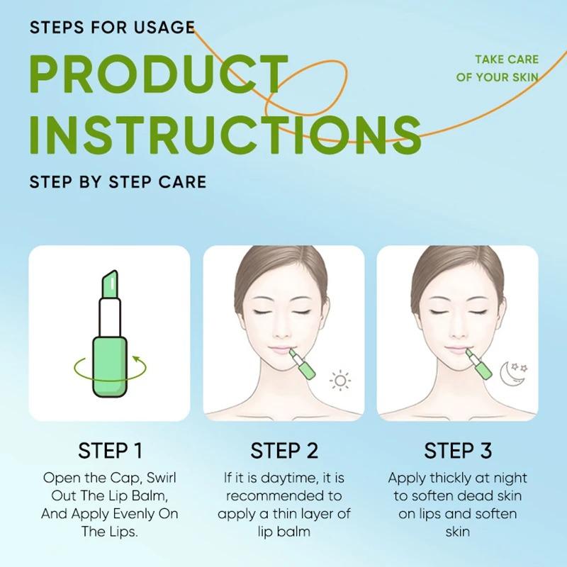 Lip Aloe Balm Nourishes Refreshes Hydrates Moisturizes Prevents Cracks Repairs Lips Gentle Nonirritating