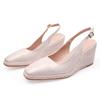 Patent Leather Square Toe Wedge Platforms Sandals Buckle Ankle Straps Women Shoes Comfortable Office Ladies Daily Footwear