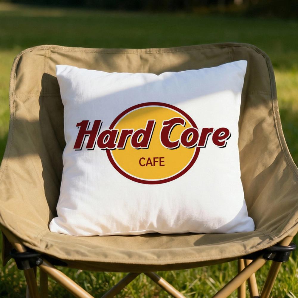 Luxury HHardcore Cafe Cushion Cover Soft Reversible Durable Pillow Cover MultiScene Use for Home Car Daily Comfort