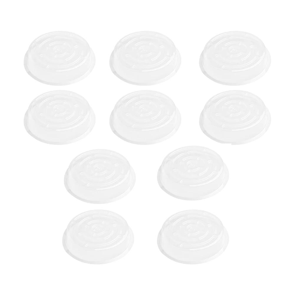 

10pcs Transparent Plant Saucer Drip Tray for Indoor Plants Reusable Clear Plastic Base for Flower Pots and Snacks 6Inch