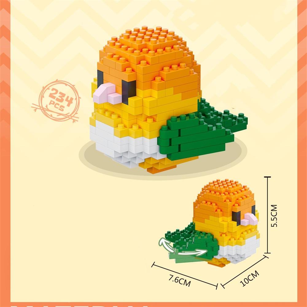 3D Bird Micro-particle Building Blocks DIY Parrot Mini Diamond Building Block